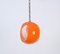 Orange Murano Glass Eclipse Pendant attributed to Nason for Mazzega, Italy, 1960s 6