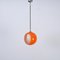 Lámpara colgante Eclipse de cristal de Murano naranja atribuida a Nason para Mazzega, Italia, años 60, Imagen 9