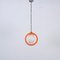 Orange Murano Glass Eclipse Pendant attributed to Nason for Mazzega, Italy, 1960s 2