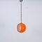 Orange Murano Glass Eclipse Pendant attributed to Nason for Mazzega, Italy, 1960s 8