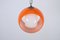 Orange Murano Glass Eclipse Pendant attributed to Nason for Mazzega, Italy, 1960s, Image 4