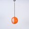 Lámpara colgante Eclipse de cristal de Murano naranja atribuida a Nason para Mazzega, Italia, años 60, Imagen 5