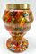 Kralik Pique Fleurs Vase, Mehrfarbiges Dekor mit Gitter, Ende 1930er 5