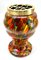 Kralik Pique Fleurs Vase, in Multi Color Decor with Grille, Late 1930s 10