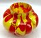 Pique Fleurs Vase in Red and Yellow Color Decor with Grille, 1930s, Image 10