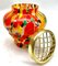 Pique Fleurs Vase in Multi Color Decor with Grille, 1930s 7