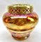 Pique Fleurs Iridescent Glass Vase in Multi Color Decor with Grille, 1930s 3