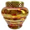 Pique Fleurs Iridescent Glass Vase in Multi Color Decor with Grille, 1930s, Image 1