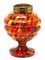 Mehrfarbige Pique Fleurs Vase mit Gitter, 1930er 3