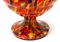 Pique Fleurs Vase in Multi Color Decor with Grille, 1930s 10