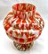 Pique Fleurs Vase in Multi Color Decor with Grille, 1930s 3