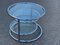 Vintage Italian Swivel Chrome and Glass Coffee Table by Milo Baughman, 1974 5