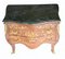 French Commode Bombe Chest Drawers in Marquetry Inlay 3