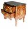 French Commode Bombe Chest Drawers in Marquetry Inlay 6