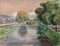 Félix Labbé, Brive-La-Gaillarde Canal, 20th Century, Watercolor on Paper, Framed 2