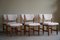 Mid-Century Modern Danish Dining Chairs in Oak & Lambswool, 1960s, Set of 6 2