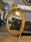 Espejo Napoleón III francés antiguo ovalado dorado, década de 1880, Imagen 15