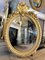 Antique French Napoleon III Oval Gold Gilt Mirror, 1880s 2