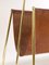 Large Magazine Rack in Brass & Brown Leather attributed to Carl Auböck, Austria, 1950s 8