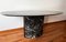 Postmodern Italian Black and White Marble Oval Dining Table, Italy, 1970s, Image 2