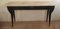 Black Ebonized Wood and Marble Console Table, Italy, 1940s 7