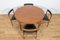 Mid-Century Round Extendable Dining Table and Chairs from McIntosh, 1960s, Set of 5 4