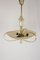 Brass and Curved Glass Ceiling Light from ESC Zukov, 1940s, Image 8