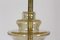 Brass and Curved Glass Ceiling Light from ESC Zukov, 1940s, Image 4