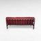 Set di divani in velluto rosso di Grete Jalk, Danimarca, anni '60, set di 3, Immagine 9