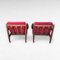 Set di divani in velluto rosso di Grete Jalk, Danimarca, anni '60, set di 3, Immagine 6