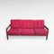 Sofa Set in Red Velvet by Grete Jalk, Denmark, 1960s, Set of 3, Image 10