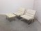 Modernist Lounge Chairs with Ottoman by Durlet, 1970s, Set of 3, Image 6
