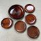 Wooden Serving Plate Set from Japan, 1950s, Set of 6 3