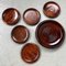 Wooden Serving Plate Set from Japan, 1950s, Set of 6 1
