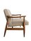 GFM-87 Armchair by Juliusz Kedziorek in Linen Upholsry, 1960s 14