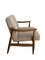 GFM-87 Armchair by Juliusz Kedziorek in Linen Upholsry, 1960s 13