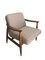 GFM-87 Armchair by Juliusz Kedziorek in Linen Upholsry, 1960s, Image 12