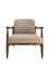 GFM-87 Armchair by Juliusz Kedziorek in Linen Upholsry, 1960s 9