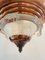 Lámpara de araña francesa Art Déco de cobre, años 40, Imagen 4