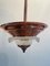 French Art Deco Chandelier in Copper, 1940s 7