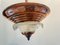 Lámpara de araña francesa Art Déco de cobre, años 40, Imagen 8