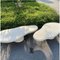 Handmade Outdoor Rock-Shaped Natural Plaster Table Set by Philippe Colette, Set of 2 6