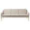 Mr Olsen Three-Seater Oak Linen Sofa by Warm Nordic 1
