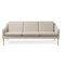 Mr Olsen Three-Seater Oak Linen Sofa by Warm Nordic 2