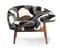 Fauteuil Fried Egg Right en Peau de Mouton Patchwork Mix par Warm Nordic 2