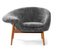 Fried Egg Left Lounge Chair Sheepskin Scandinavian Grey by Warm Nordic 2