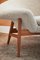 Fried Egg Left Lounge Chair in Drake Sheepskin by Warm Nordic 4