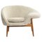 Fried Egg Right Lounge Chair in Moonlight Sheepskin by Warm Nordic, Image 1