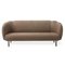 Caper 3 Seater Sofa in Nabuk Sepia with Stitches by Warm Nordic 2