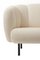 Caper Three-Seater with Stitches Sprinkles Latte by Warm Nordic 5